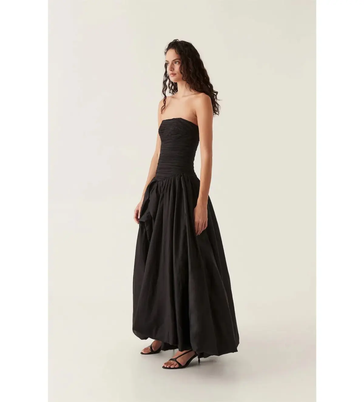 Aje Violette Bubble Hem Maxi Dress Black Size AU 10 - Image 3