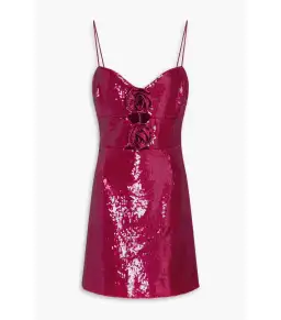 Rebecca Vallance Courtney Mini Dress Magenta Size AU 6 for rent on The Volte - image 4
