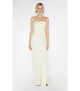 Bec & Bridge Eternity Strapless Maxi Dress Ice Yellow Size AU 10 for rent on The Volte - image 1