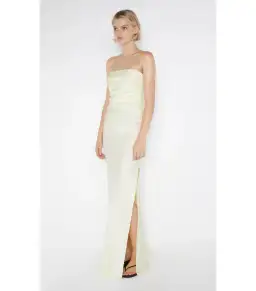 Bec & Bridge Eternity Strapless Maxi Dress Ice Yellow Size AU 10 for rent on The Volte - image 3