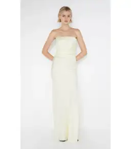 Bec & Bridge Eternity Strapless Maxi Dress Ice Yellow Size AU 10 for rent on The Volte - image 2