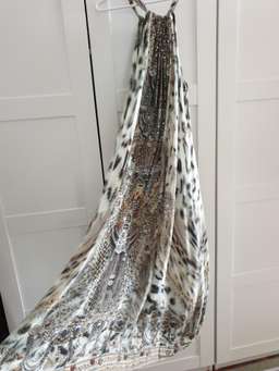 Camilla Espiritu Drawstring Dress Leopard