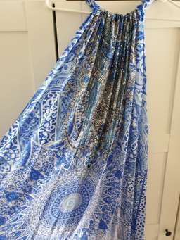 Camilla Bosphorous Drawstring Dress Blue - One Size