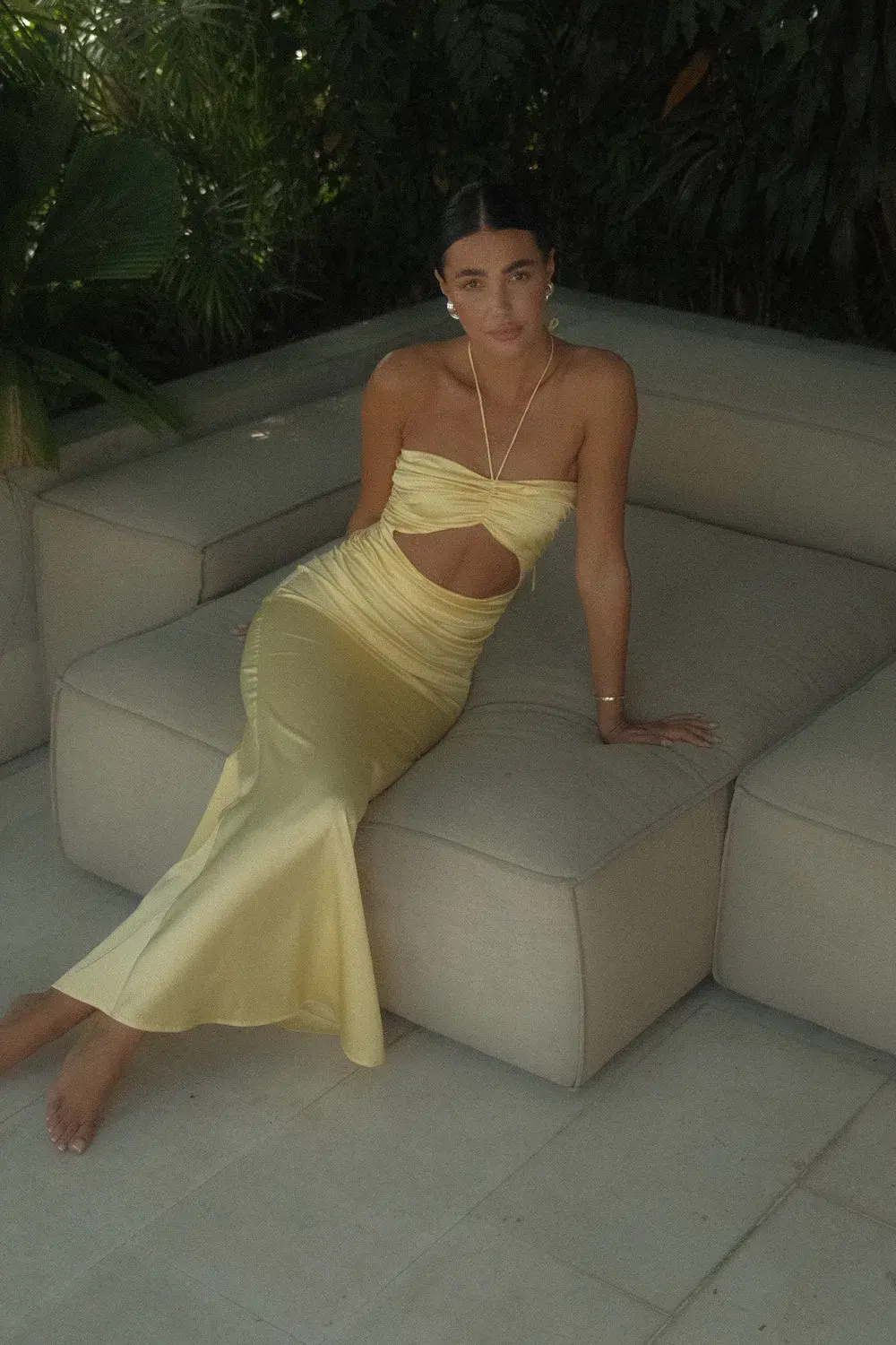 HNTR Aude Dress Lemon Size S/Au 8 for rent on The Volte - main image