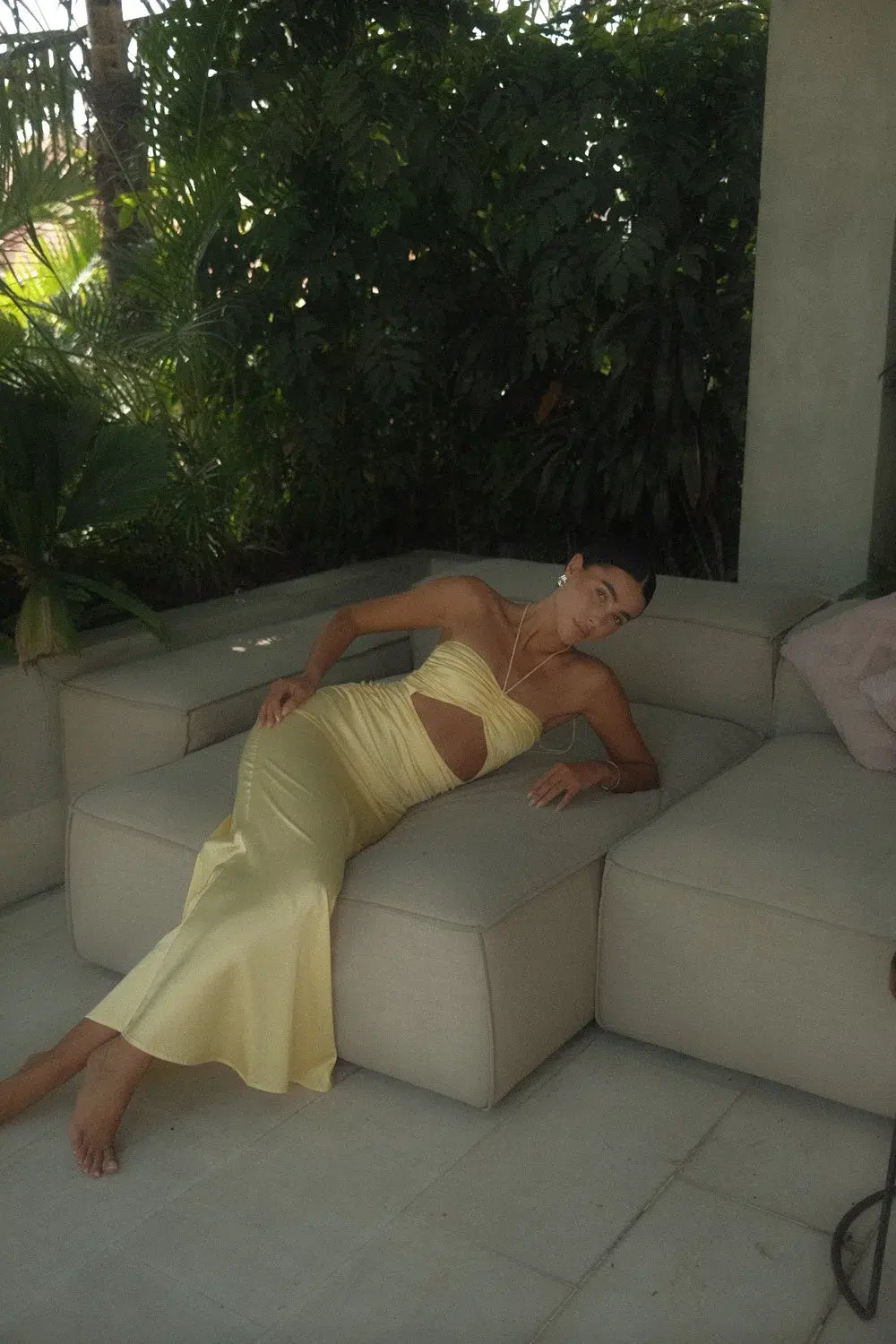 HNTR Aude Dress Lemon Size S/Au 8 for rent on The Volte - main image