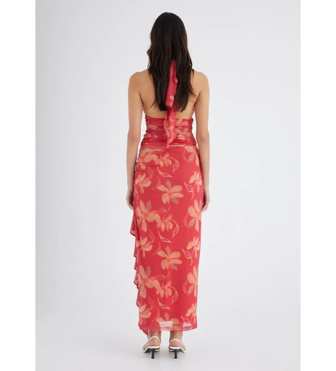 BENNI Penelope Dress Hibiscus Floral Size 8 for rent on The Volte - main image
