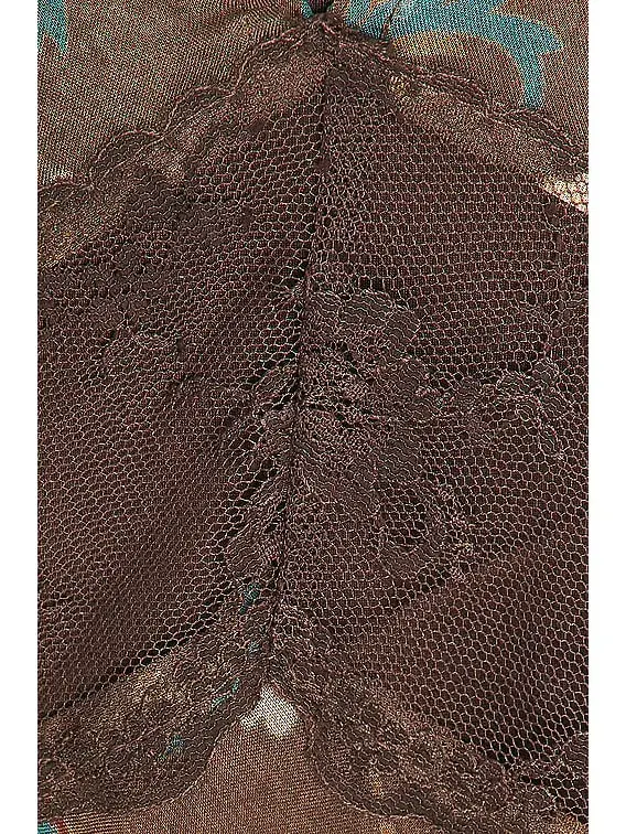 Sir the Label The Avellino Lace Layered Dress in Chocolate Fiore Print Size 0 / AU 6 - Image 4