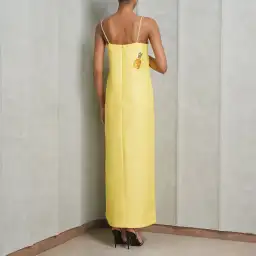 Alemais Diamond Dancer Midi Dress Yellow Size 10 for rent on The Volte - image 2