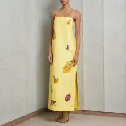 Alemais Diamond Dancer Midi Dress Yellow Size 10 for rent on The Volte - image 0