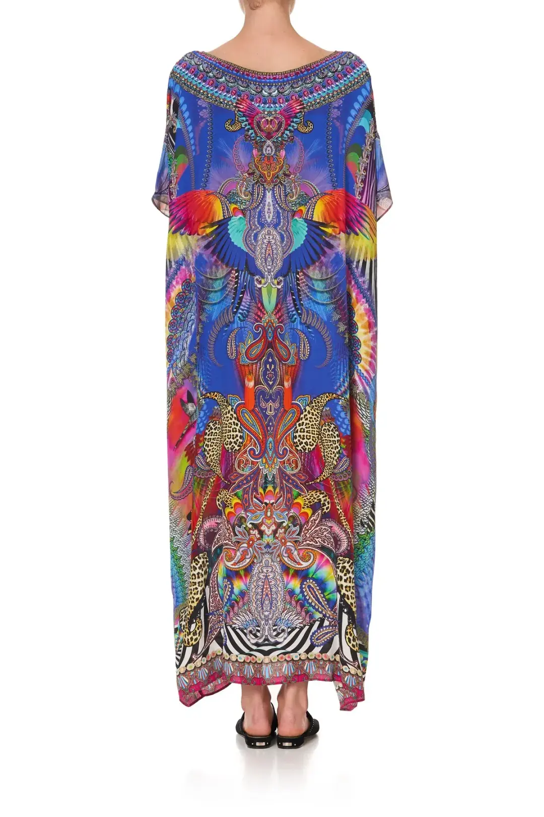 Camilla Psychedelica Round Neck Kaftan One Size for rent on The Volte - main image