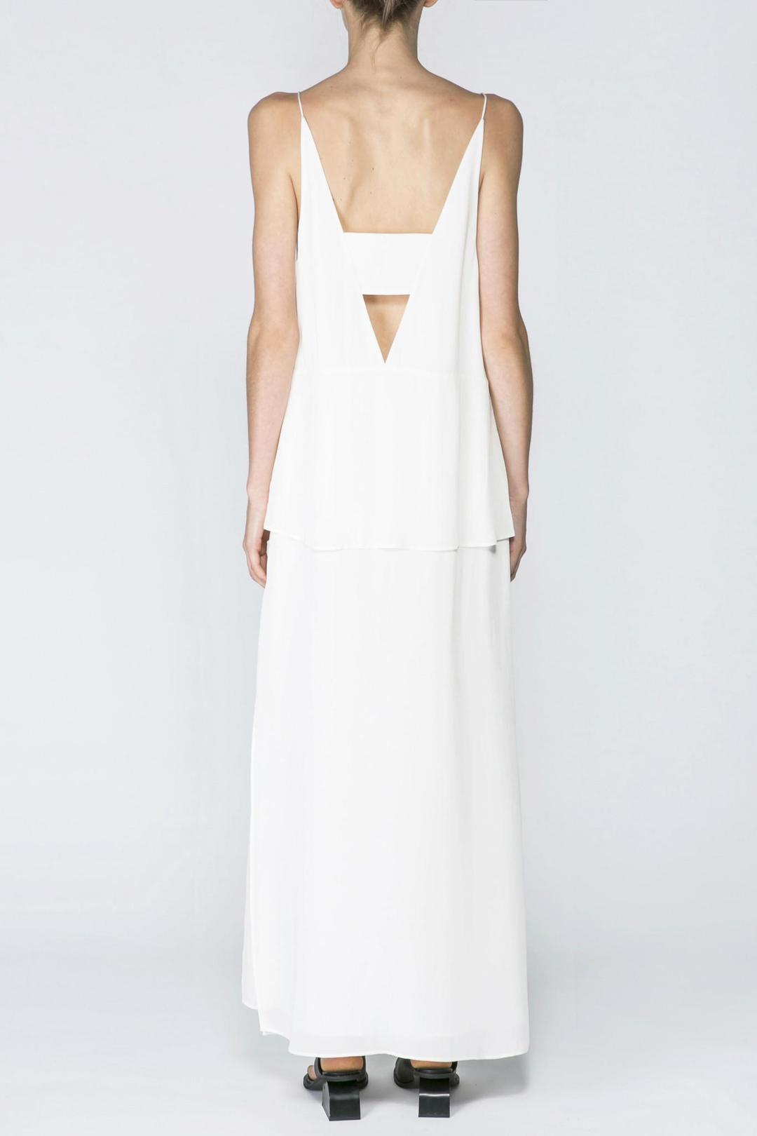 Acler Earle Cami Layered Midi Dress White 8 for rent on The Volte - main image