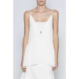 Acler Earle Cami Layered Midi Dress White 8 for rent on The Volte - image 3