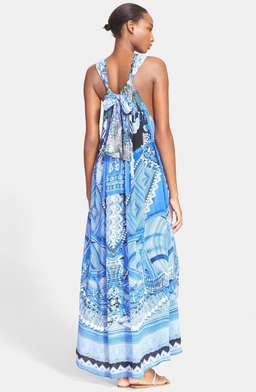 Camilla A World Between The Warp Dress Blue Print Size 12 for rent on The Volte - image 3