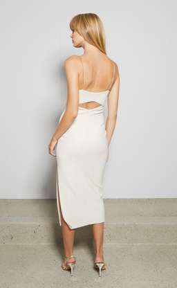 Bec & Bridge Ulla Cut Out Midi Dress Vanilla Size 6 for rent on The Volte - image 2