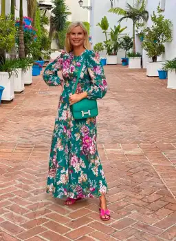 Zimmermann Allia High Neck Midi Dress Print Size 2 / Au 12 for rent on The Volte - image 1