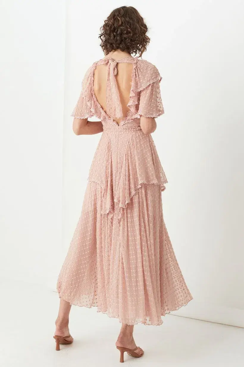 Spell And the Gypsy Zoe Gown Rose Pink Size 10 for rent on The Volte - main image