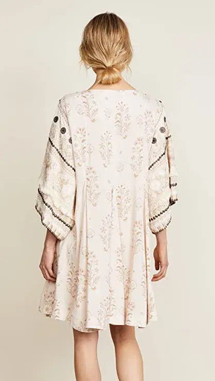 Spell Arabian Jewel Dress Cream Size 8 for rent on The Volte - main image