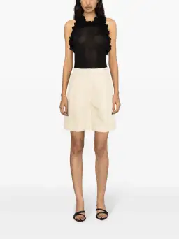 Zimmermann Matchmaker Ruffled Tank Top Knit Black Size 0 / AU 8 for rent on The Volte - image 3