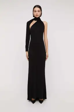 Scanlan Theodore Italian Knit Gown Black Size 8 for rent on The Volte - image 1