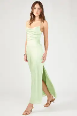 Perfect Stranger Evie Recycled Maxi Dress Sage Size 6