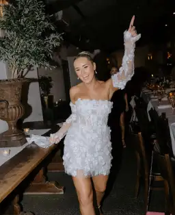 Rosie Etienne Isabelle Mini Dress White Size 10 for rent on The Volte - image 2