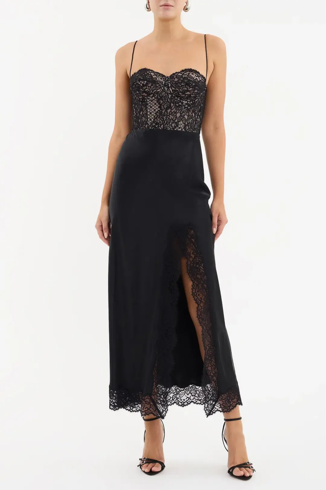 Rebecca Vallance Larisa Midi Dress Black Size AU 12 for rent on The Volte - main image