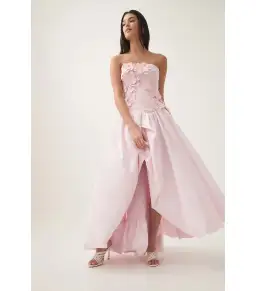 Aje Splendour Flower Gown in Pastel Pink Size AU 12 for rent on The Volte - image 3