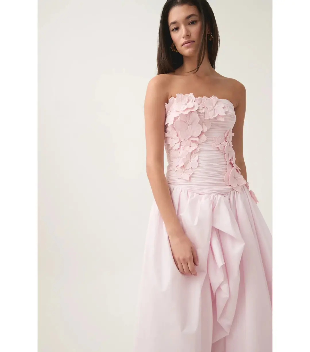 Aje Splendour Flower Gown in Pastel Pink Size AU 12 for rent on The Volte - main image