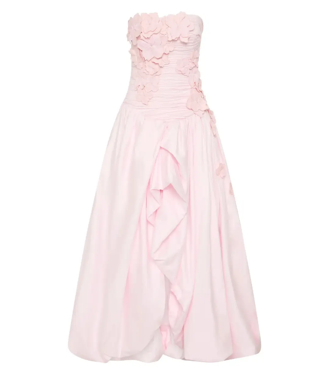 Aje Splendour Flower Gown in Pastel Pink Size AU 12 for rent on The Volte - main image