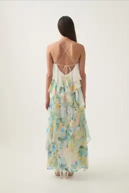 Aje Dreamscape Frill Maxi Dress in Floral Haze Size AU 8 for rent on The Volte - image 5