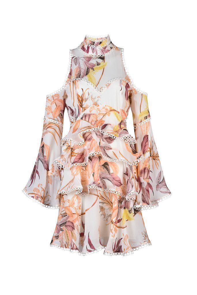 Thurley Magnolia Dress Print Size 10 for rent on The Volte - main image