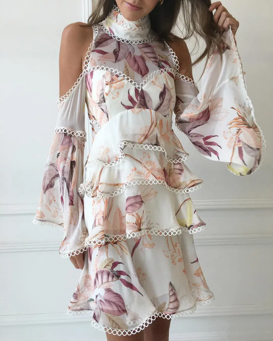 Thurley Magnolia Dress Print Size 10 for rent on The Volte - main image