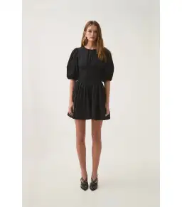 Aje Billie Corded Mini Dress Black Size AU 10 for rent on The Volte - image 1
