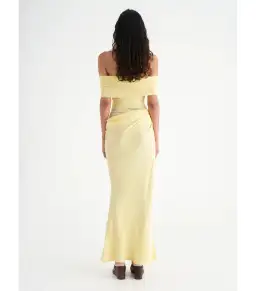 Benni Nico Off The Shoulder Dress Butter Size AU 10 for rent on The Volte - image 3
