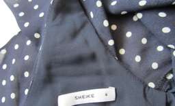 Sheike Alliance Blue Polka Dot Dress Navy 6 for rent on The Volte - image 4