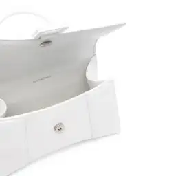 Balenciaga Hourglass Bag Crystal Logo White Size XS for rent on The Volte - image 3