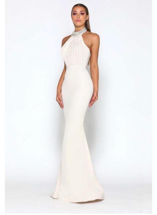 Doll house Amanda Cream Gown 8 for rent on The Volte - main image