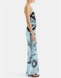 Sir the Label Dreamwood Scarf Midi Dress Brise Soleil Size 8 for rent on The Volte - image 2