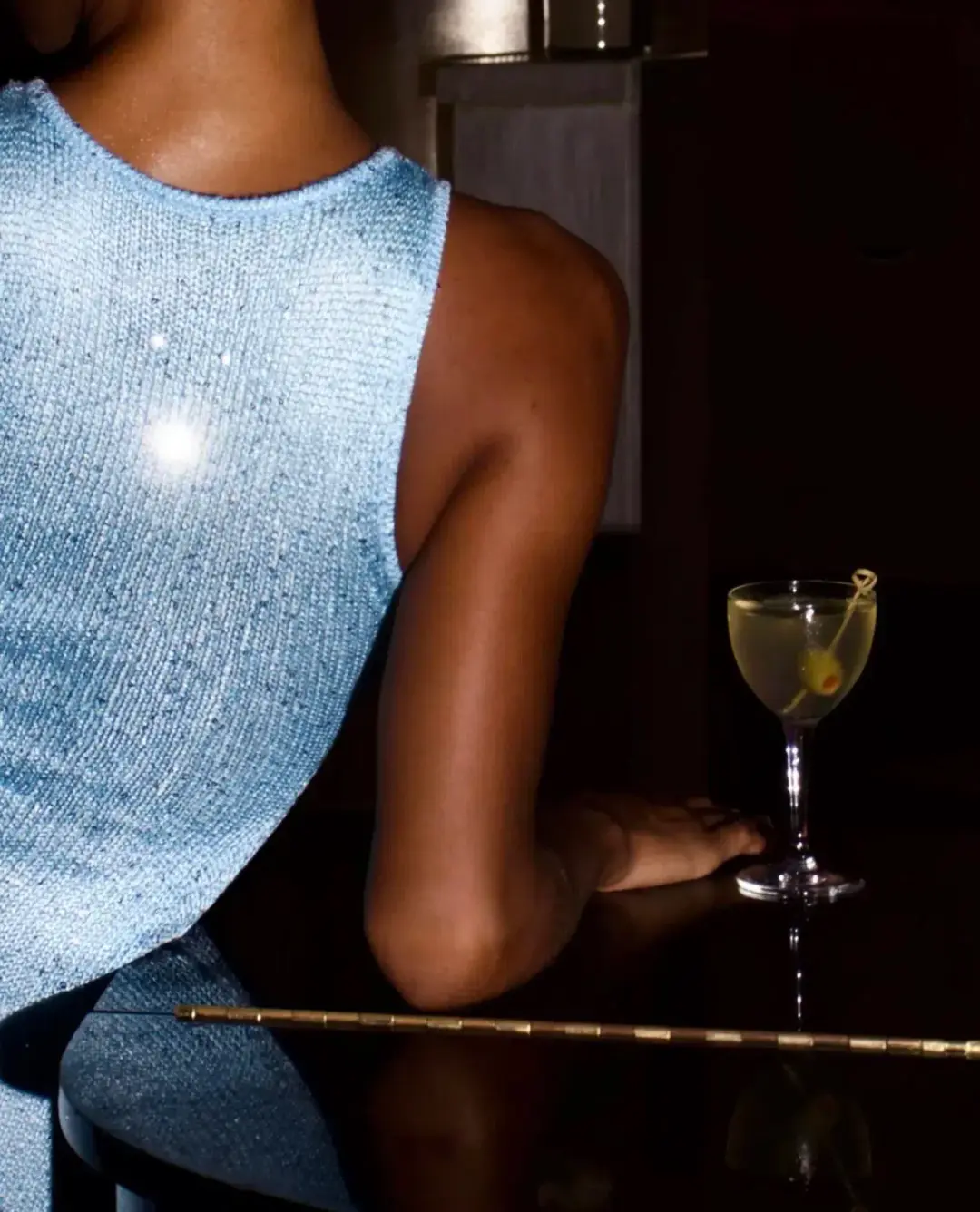 Asta Resort Natalia Mini Dress in Baia Blue Sequin Size M / AU 10 for rent on The Volte - main image