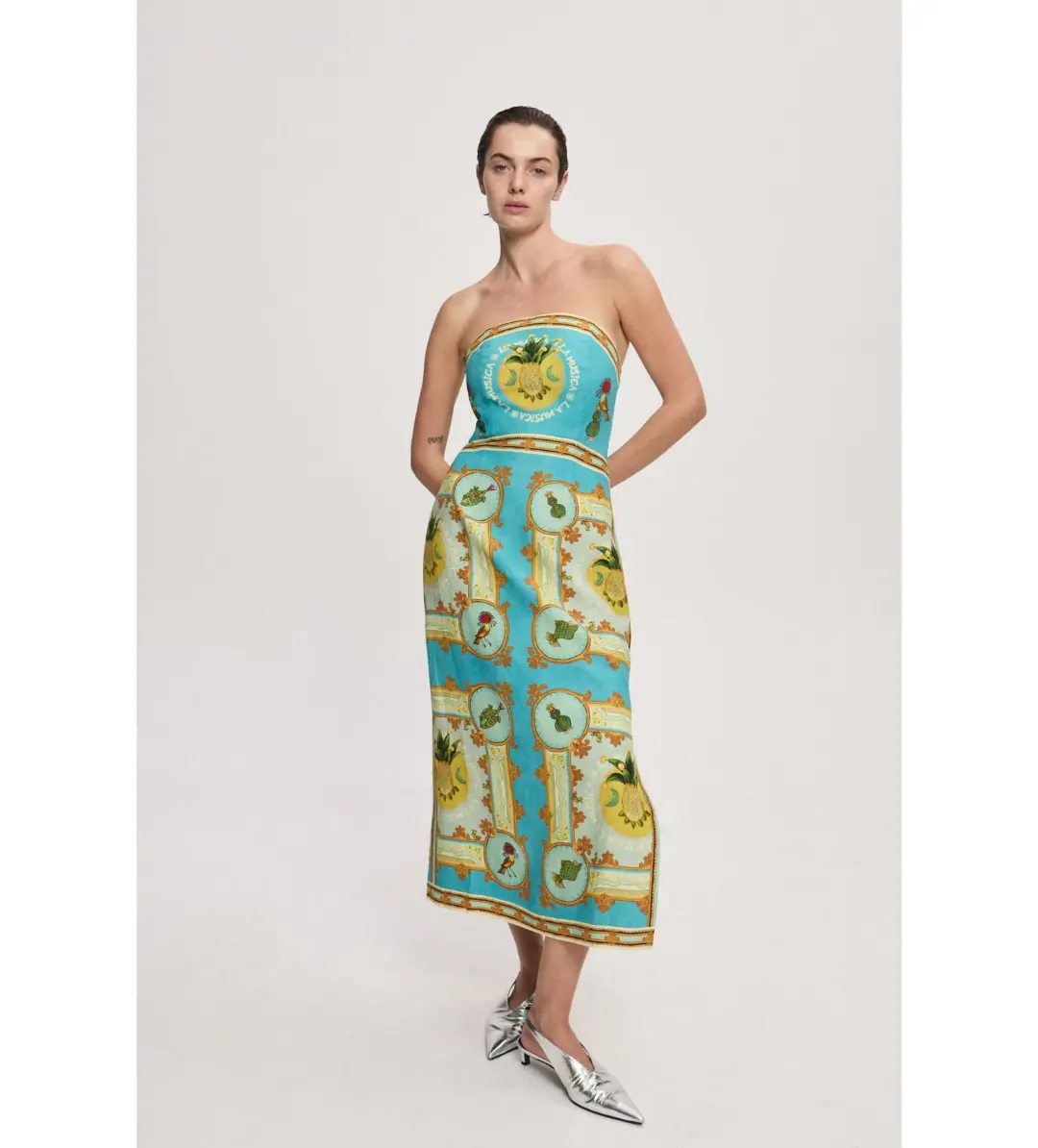 Alemais La Musica Midi Dress Multi Size 10 for rent on The Volte - main image