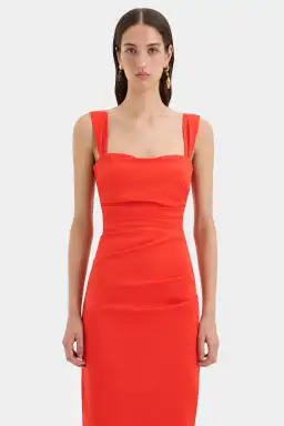 Sir the Label Dahlia Balconette Gown Tangerine Size 3 / AU 12 for rent on The Volte - image 2