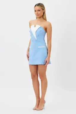 Bianca & Bridgett Inikia Mini Dress Blue Size 10 for rent on The Volte - image 2
