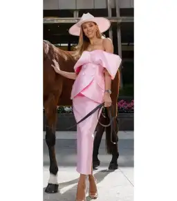 Eliya The Label Carmela Top and Maura Skirt Pink Size AU 8 for rent on The Volte - image 6