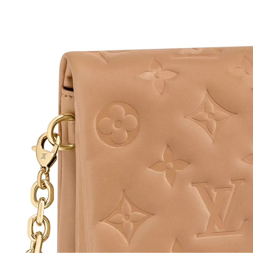 Louis Vuitton Coussin Pochette Bag Camel for rent on The Volte - main image