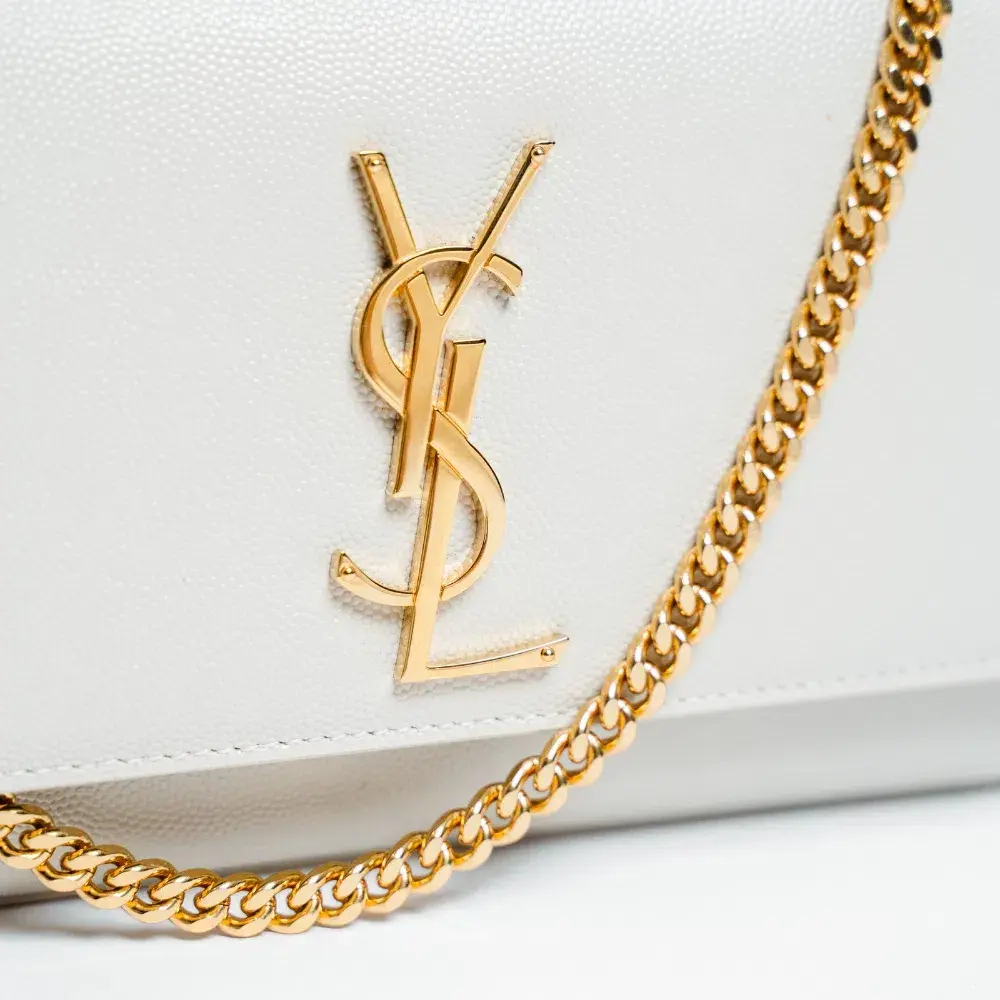 Saint Laurent Kate Small Bag Cream for rent on The Volte - main image