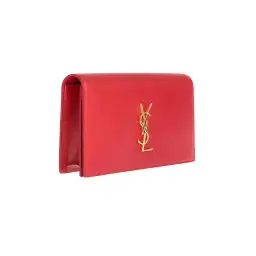 Saint Laurent Classic Kate Monogram Clutch Red for rent on The Volte - image 3
