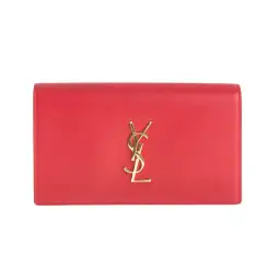 Saint Laurent Classic Kate Monogram Clutch Red for rent on The Volte - image 1