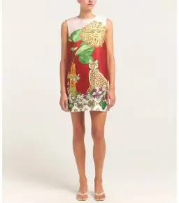 Alemais Tiger Mini Dress Multi Size AU 6