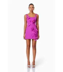 Elliatt Bethany Mini Party Dress in Purple Size AU 8 for rent on The Volte - image 1