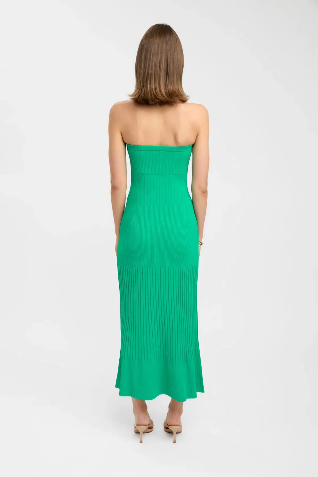 Kookai Serah Strapless Dress Green Size 10 for rent on The Volte - main image